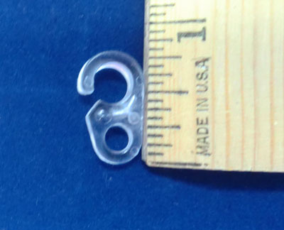 Vesta Curtain Ring Clip -Small Clear